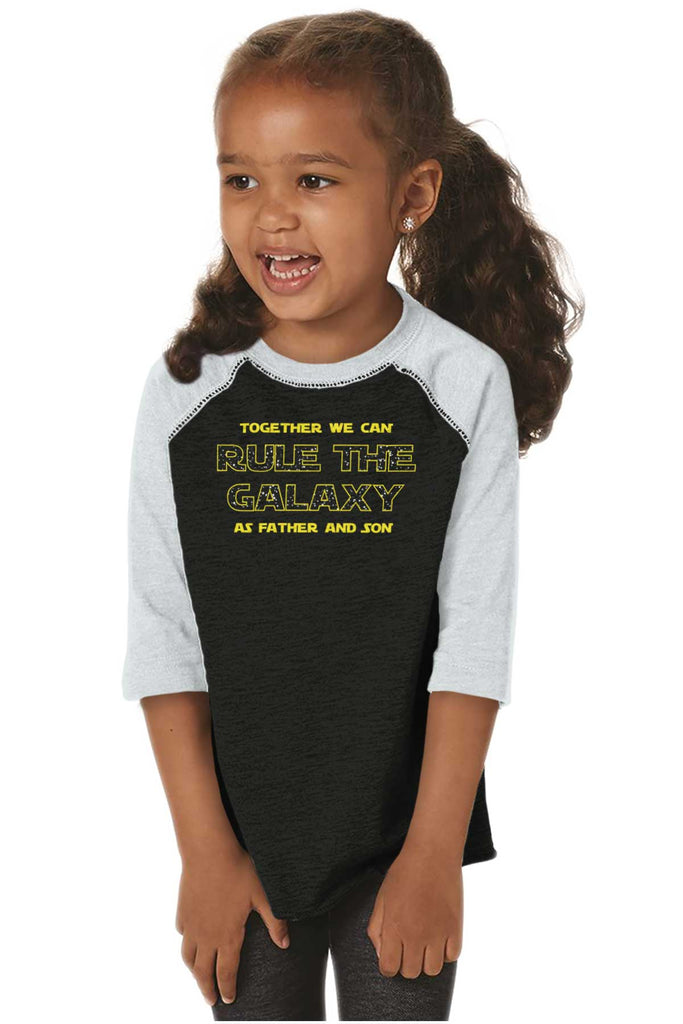 Rule The Galaxy Toddler Baseball-Direct To Garment Print-Brisco Baby