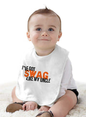 Swag Like My Uncle Infant Baby Bib-Direct To Garment Print-Brisco Baby