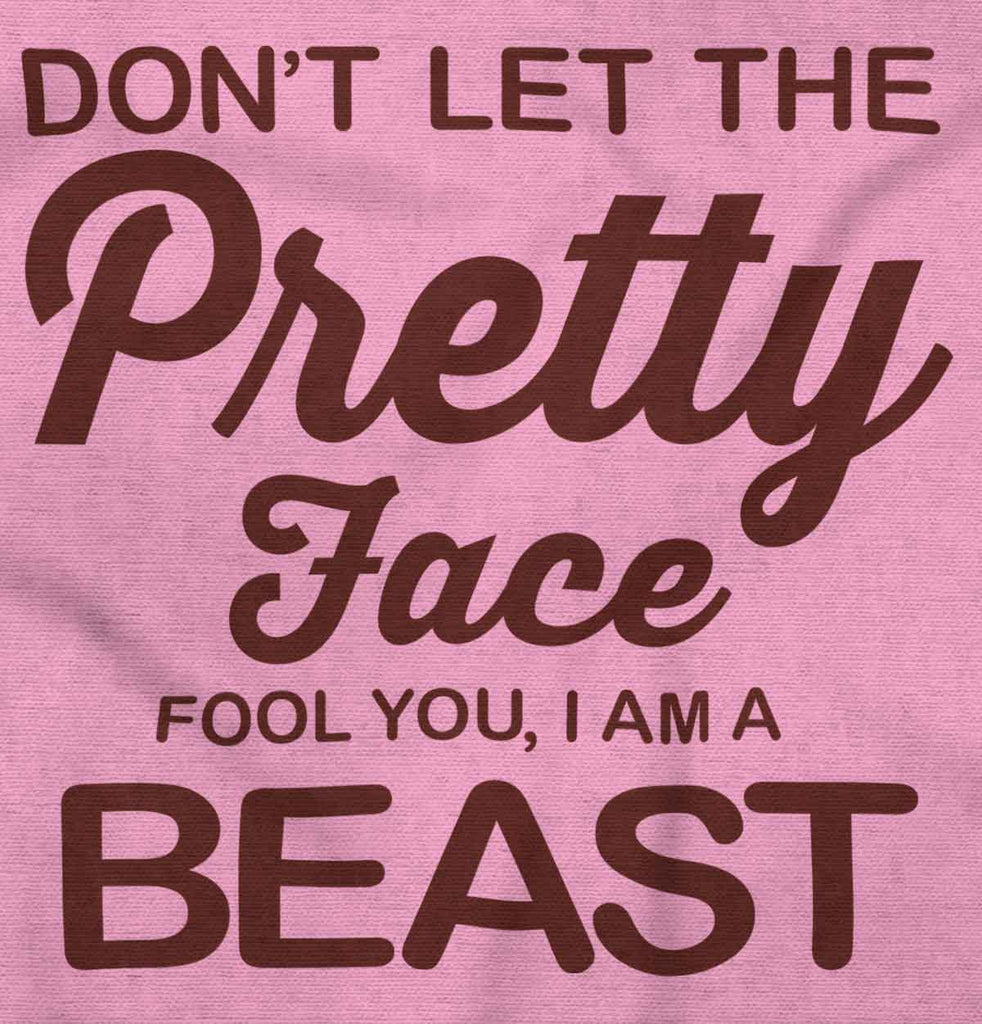 Pretty Face Infant Toddler T Shirt-Direct To Garment Print-Brisco Baby