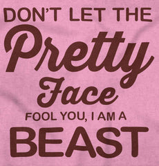 Pretty Face Infant Toddler T Shirt-Direct To Garment Print-Brisco Baby