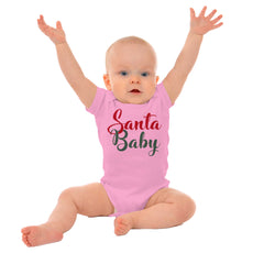 Santa Baby Romper Bodysuit-Direct To Garment Print-Brisco Baby