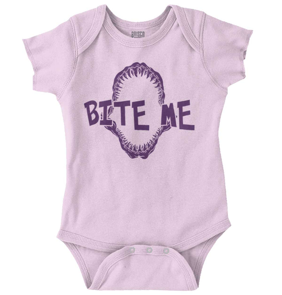 Bite Me Romper Bodysuit-Direct To Garment Print-Brisco Baby