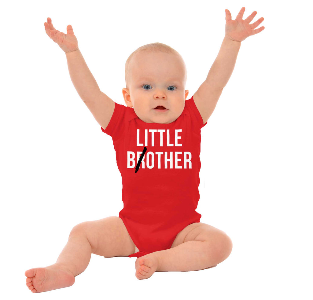 Little Bother Romper Bodysuit-Direct To Garment Print-Brisco Baby