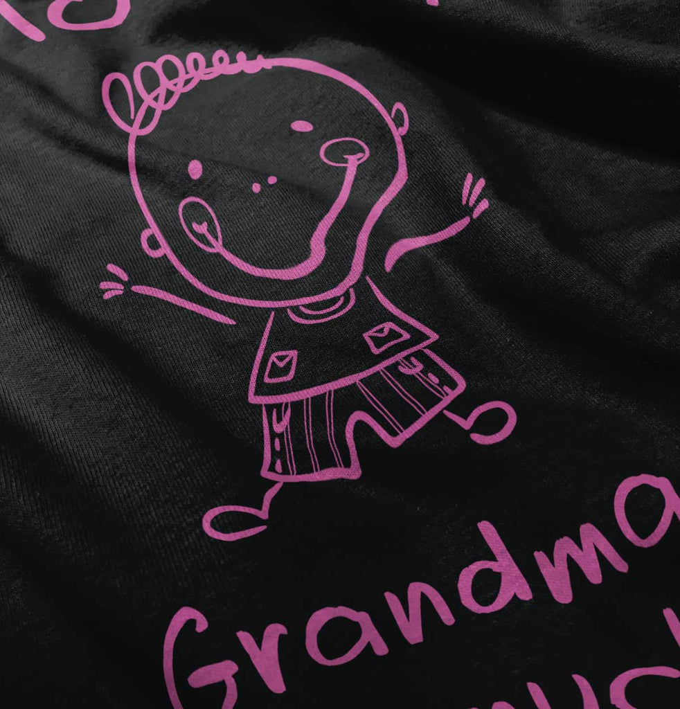 Love My Grandma Toddler Ruffle Bottom Tee-Direct To Garment Print-Brisco Baby