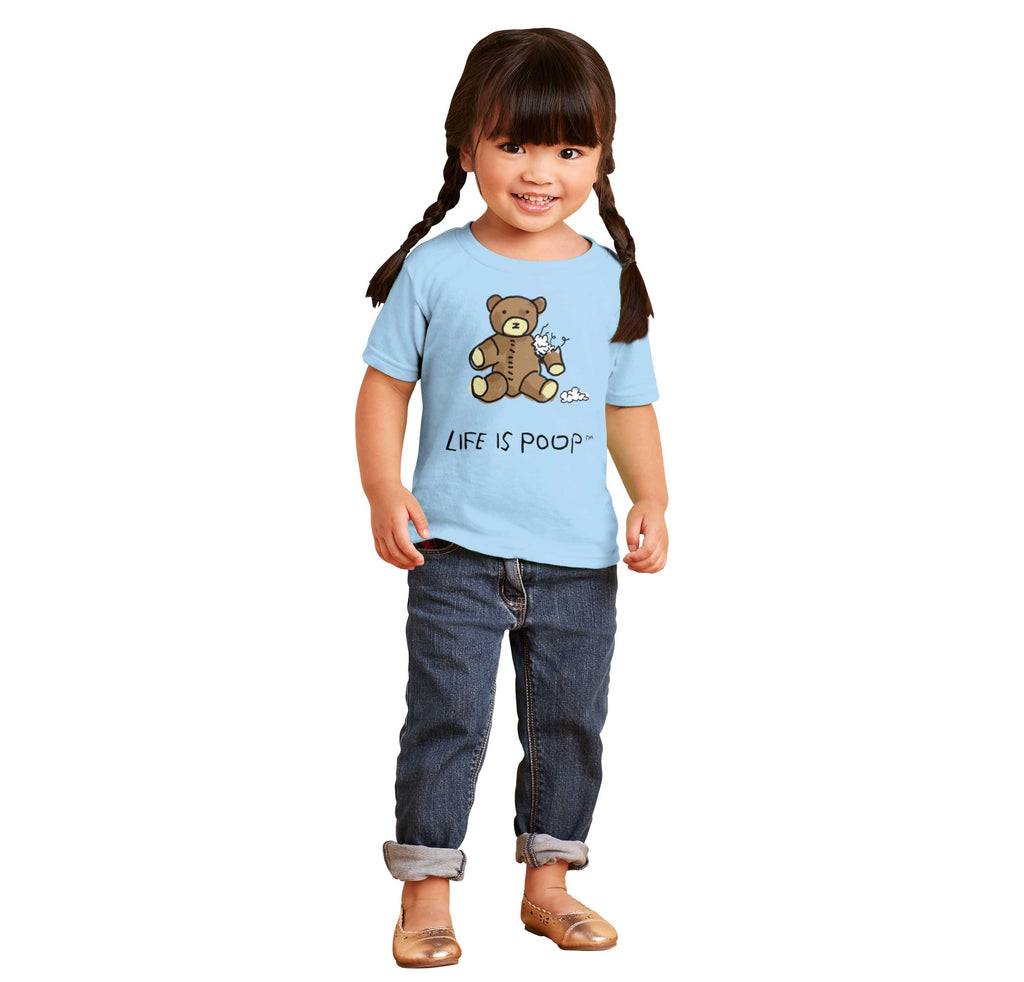 Ripped Teddy Bear Infant Toddler T Shirt-Direct To Garment Print-Brisco Baby