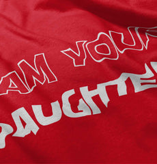 I Am Your Daughter Ringer Romper Bodysuit-Direct To Garment Print-Brisco Baby