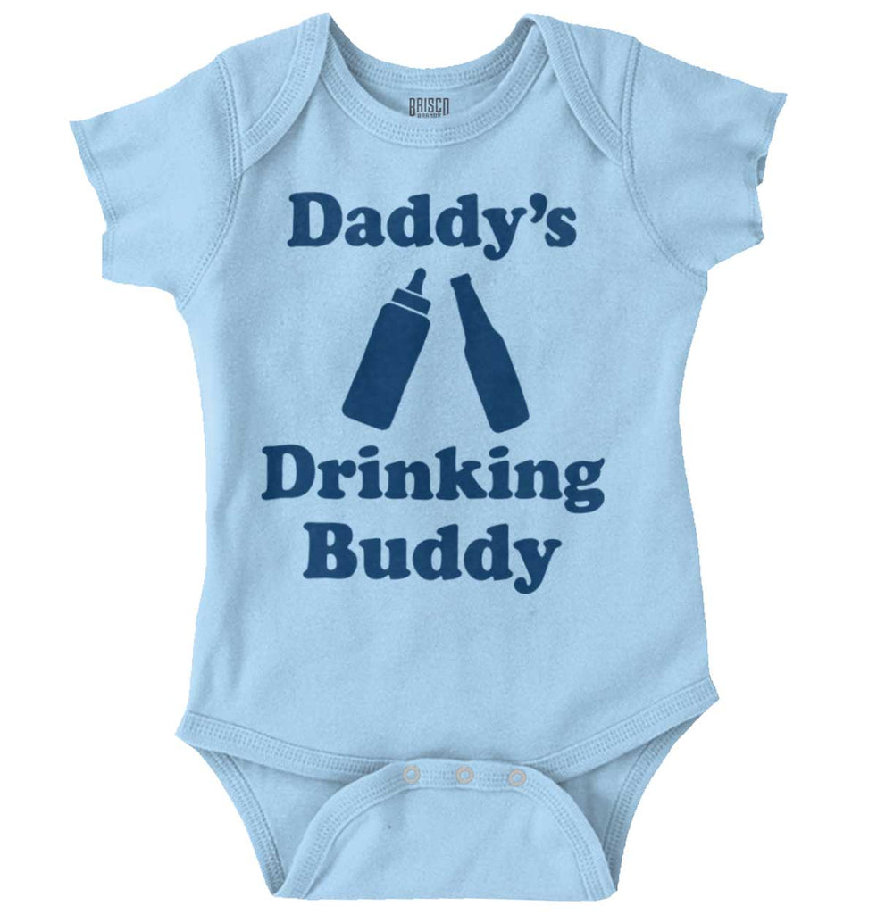 Drinking Buddy Romper Bodysuit-Direct To Garment Print-Brisco Baby
