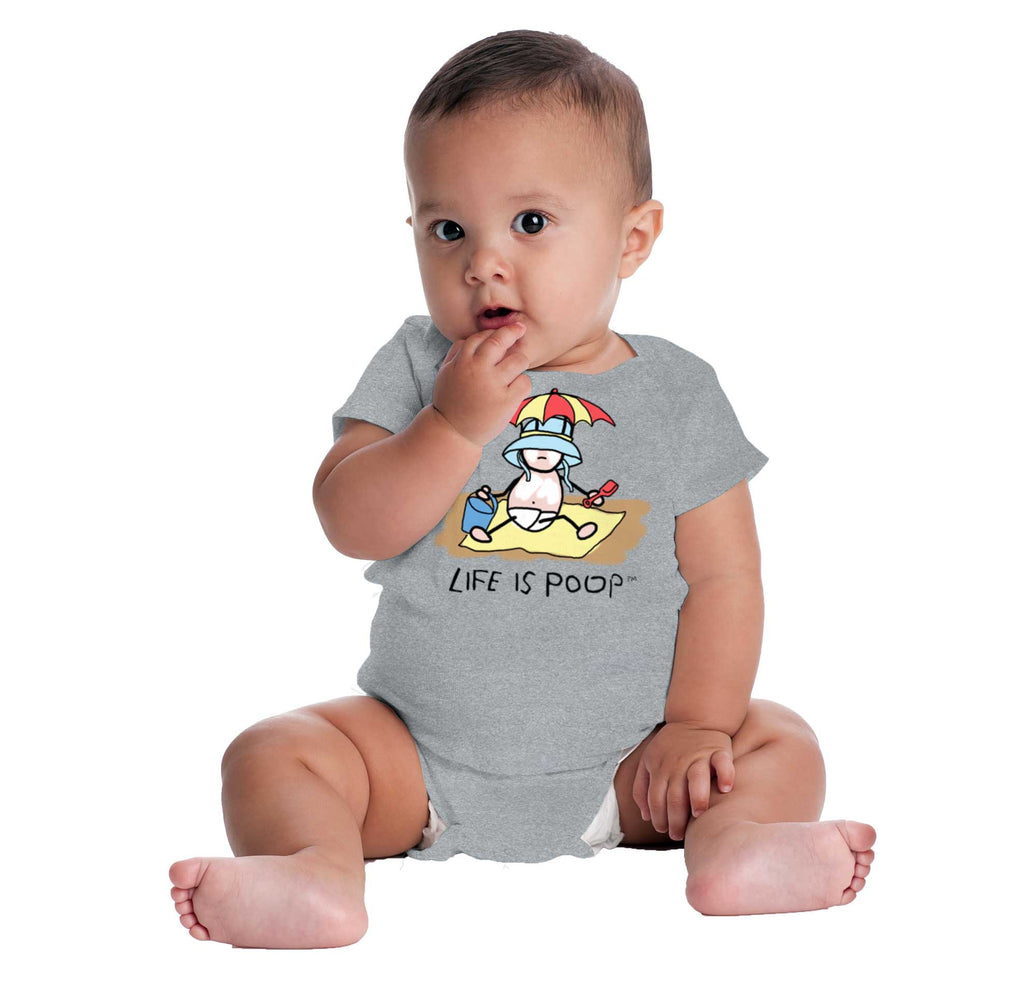 Beach Umbrella Romper-Direct To Garment Print-Brisco Baby