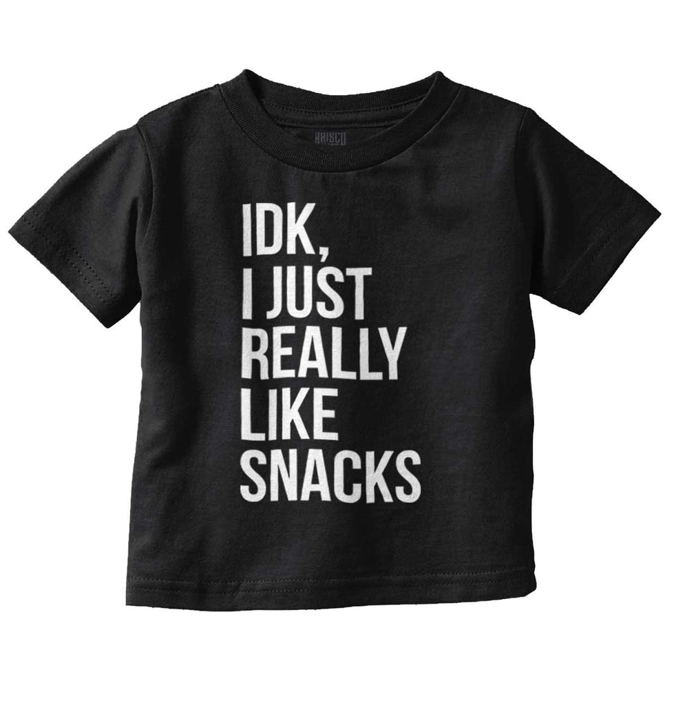 Really Like Snacks Infant Toddler T Shirt-Direct To Garment Print-Brisco Baby