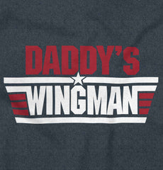 Daddy's Wingman Football Romper Bodysuit-Direct To Garment Print-Brisco Baby