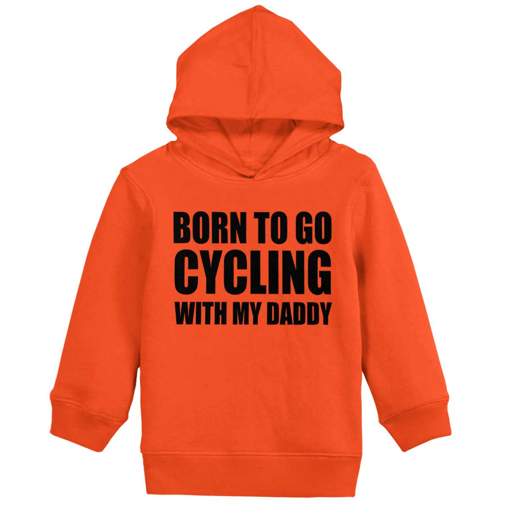 Cycling With Daddy Toddler Pullover Hoodie-Direct To Garment Print-Brisco Baby