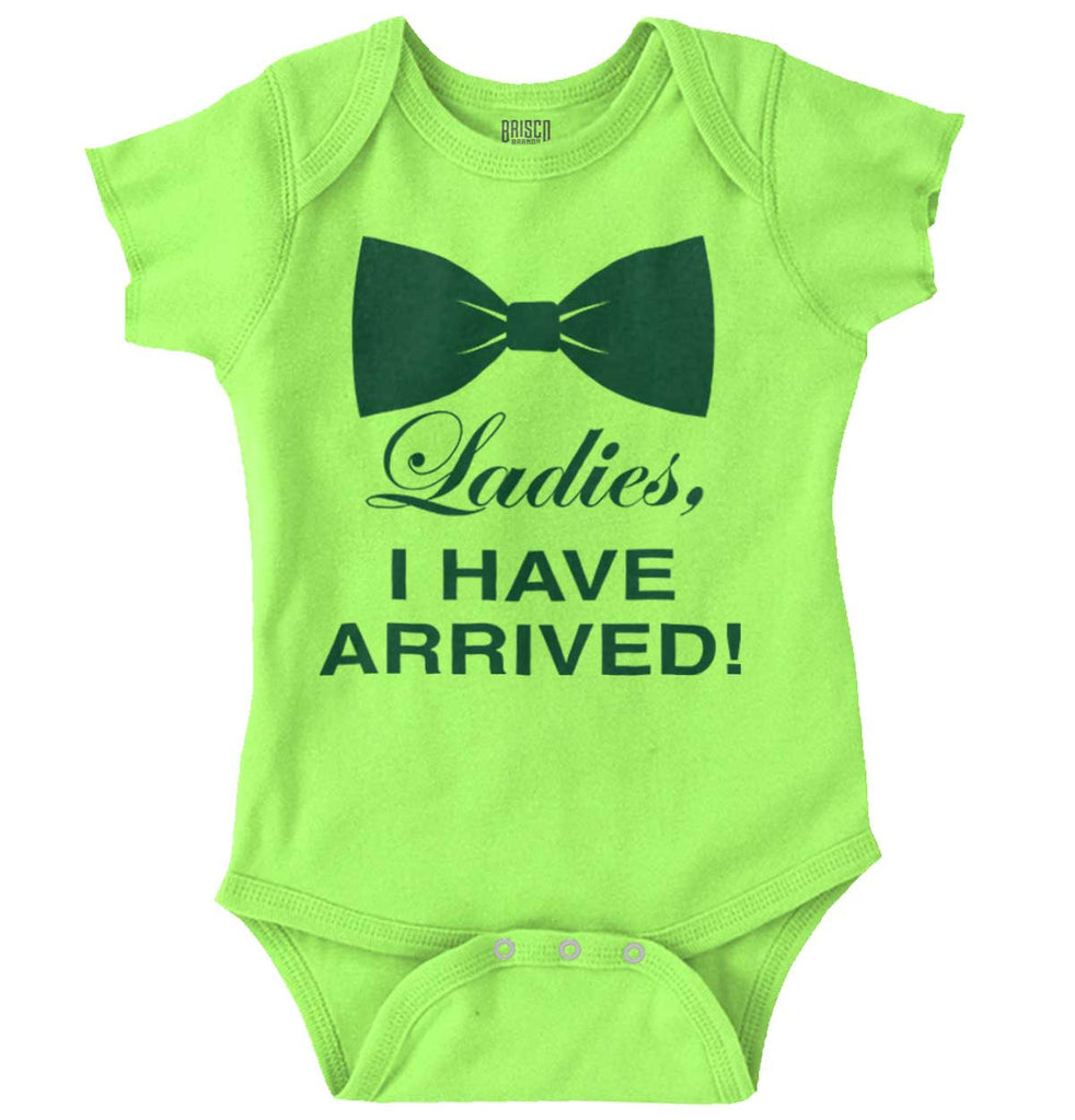 I Have Arrived Romper Bodysuit-Direct To Garment Print-Brisco Baby