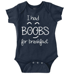 I Had Boobs Romper Bodysuit-Direct To Garment Print-Brisco Baby