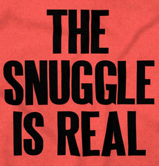 Snuggle Is Real Toddler Football Jersey Tee-Direct To Garment Print-Brisco Baby