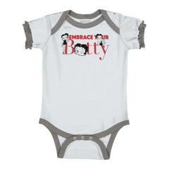 Embrace Betty Baby Ruffled Trim Romper-Direct To Garment Print-Brisco Baby