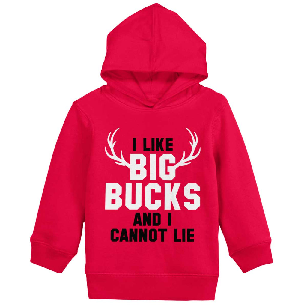 I Like Big Bucks Toddler Pullover Hoodie-Direct To Garment Print-Brisco Baby