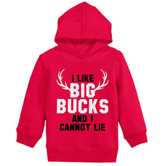 I Like Big Bucks Toddler Pullover Hoodie-Direct To Garment Print-Brisco Baby