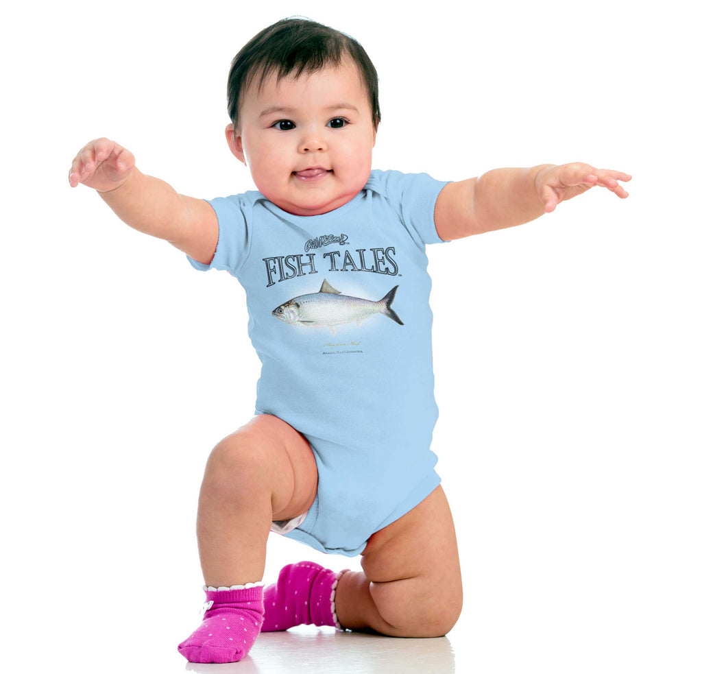 American Shad Romper Bodysuit-Direct To Garment Print-Brisco Baby