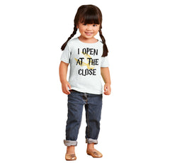 Open At The Close Infant Toddler T Shirt-Direct To Garment Print-Brisco Baby