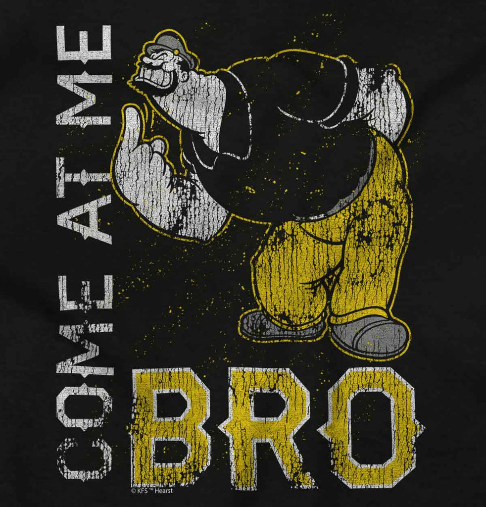 Come At Me Bro Toddler Ruffled Trim T-Shirt-Direct To Garment Print-Brisco Baby