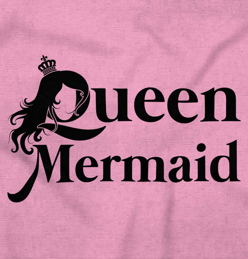 Queen Mermaid Infant Baby Bib-Direct To Garment Print-Brisco Baby