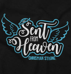 Sent From Heaven Infant Baby Bib-Direct To Garment Print-Brisco Baby