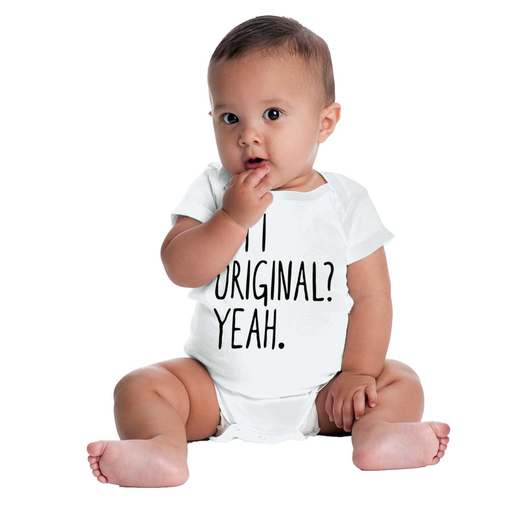 Am I Original? Romper Bodysuit-Direct To Garment Print-Brisco Baby