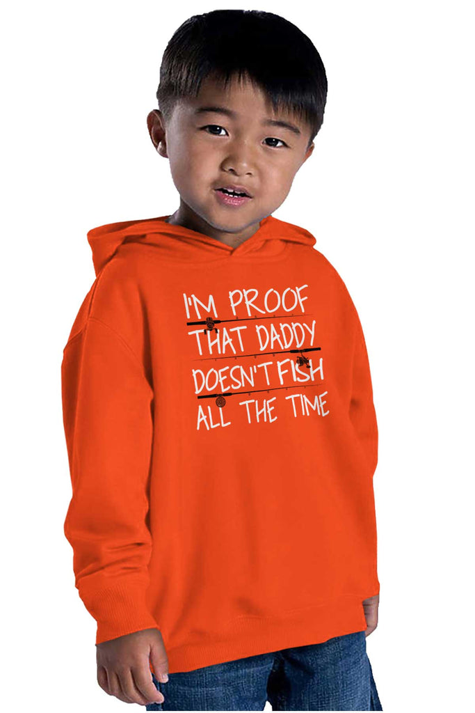 Fish All The Time Toddler Pullover Hoodie-Direct To Garment Print-Brisco Baby