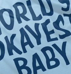 Okayest Baby Romper Bodysuit-Direct To Garment Print-Brisco Baby