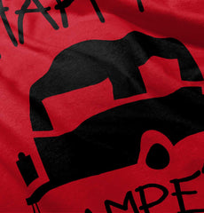 Happy Camper Ringer Romper Bodysuit-Direct To Garment Print-Brisco Baby