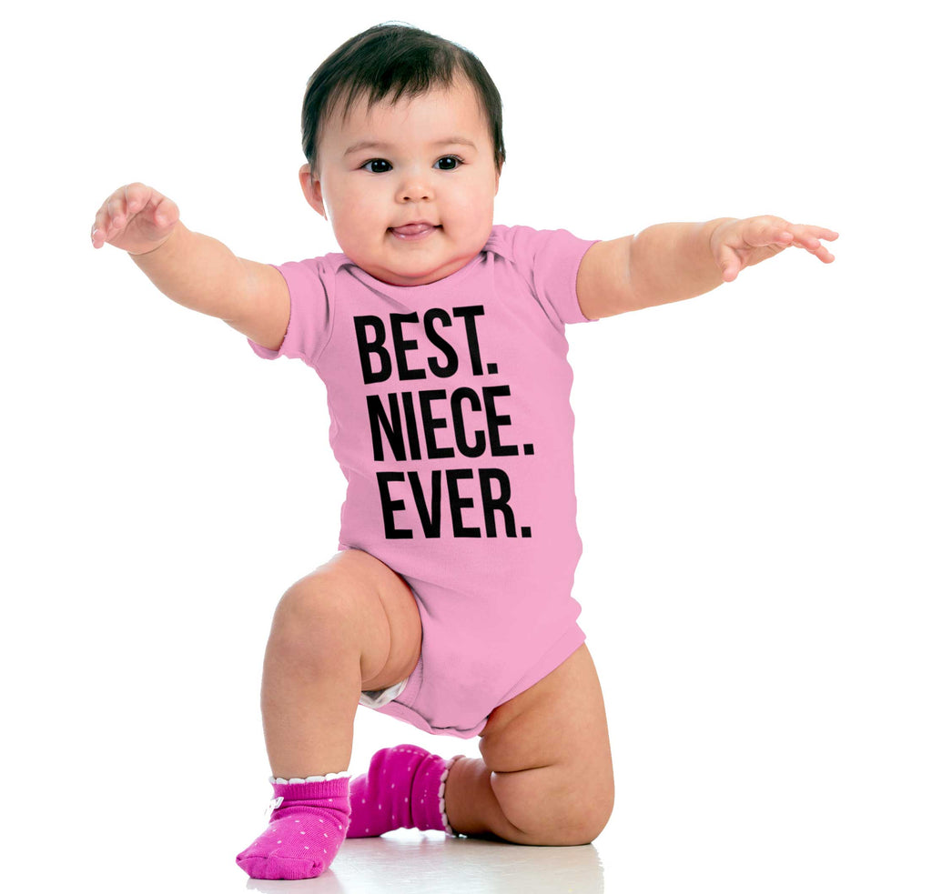 Best Niece Ever Romper Bodysuit-Direct To Garment Print-Brisco Baby