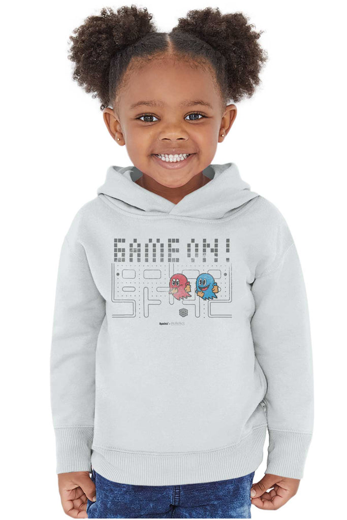 Pac-Man Ghosts Toddler Pullover Hoodie-Direct To Garment Print-Brisco Baby