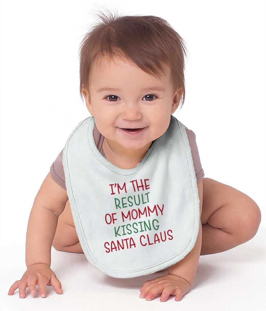 Result Of Mommy Santa Infant Baby Bib-Direct To Garment Print-Brisco Baby