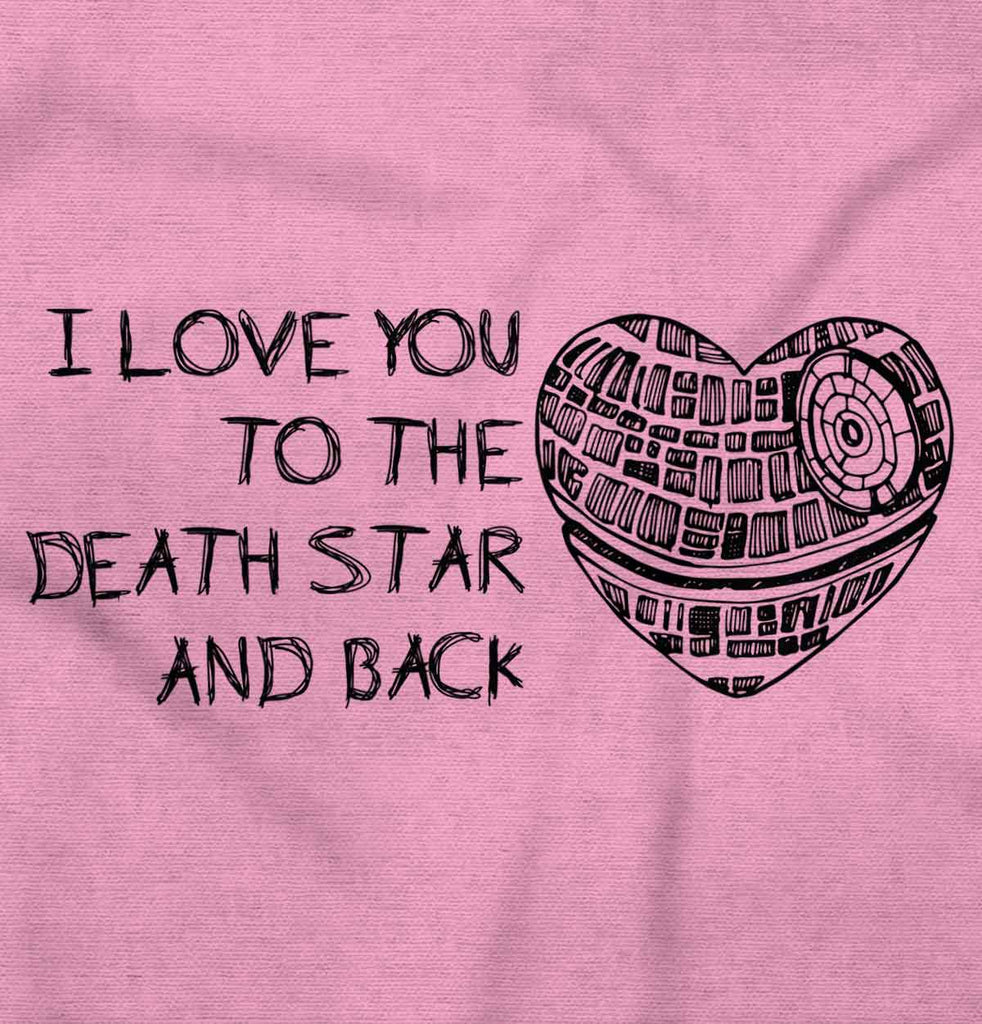 Love You Death Star Infant Baby Bib-Direct To Garment Print-Brisco Baby