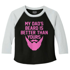 Dad's Beard Toddler Baseball-Direct To Garment Print-Brisco Baby