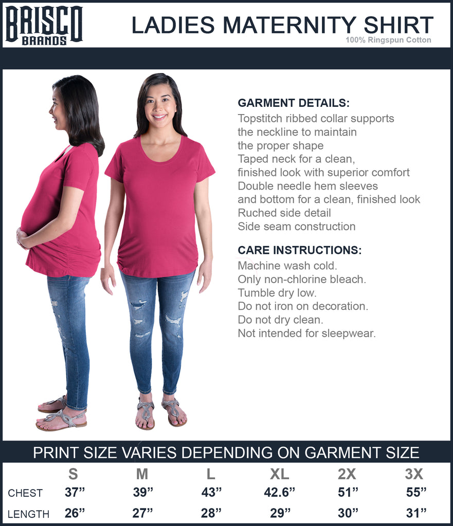 I've Got A Future Fan In Me Maternity T-Shirt-Direct To Garment Print-Brisco Baby