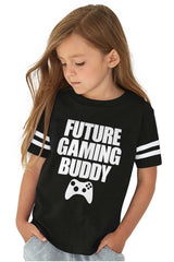 Future Gaming Buddy Toddler Football Jersey Tee-Direct To Garment Print-Brisco Baby