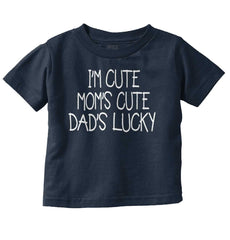 Dad's Lucky Infant Toddler T Shirt-Direct To Garment Print-Brisco Baby