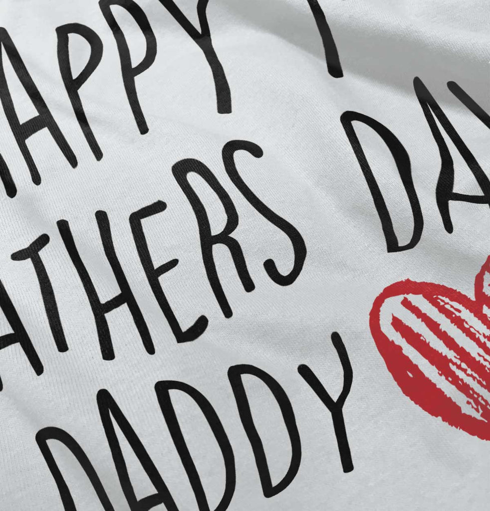 Happy 1st Father's Day Romper Bodysuit-Direct To Garment Print-Brisco Baby