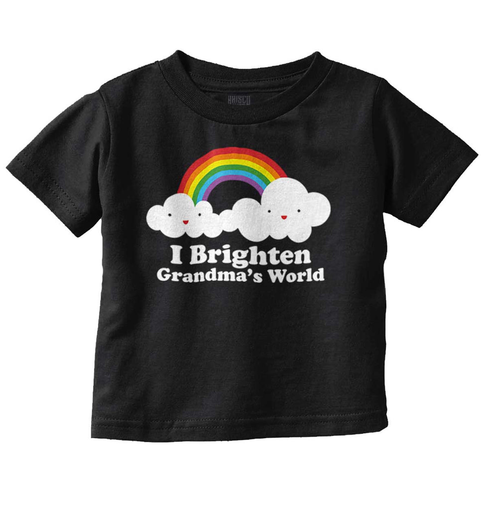 Brighten Grandma's World Infant Toddler T Shirt-Direct To Garment Print-Brisco Baby