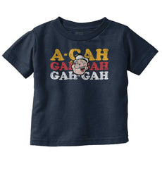 A Gah Popeye Infant Toddler T Shirt-Direct To Garment Print-Brisco Baby