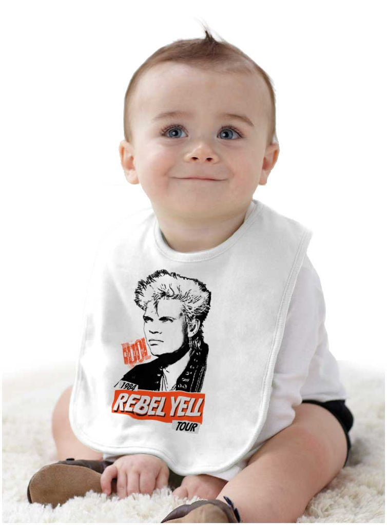 Vintage Concert Infant Baby Bib-Direct To Garment Print-Brisco Baby