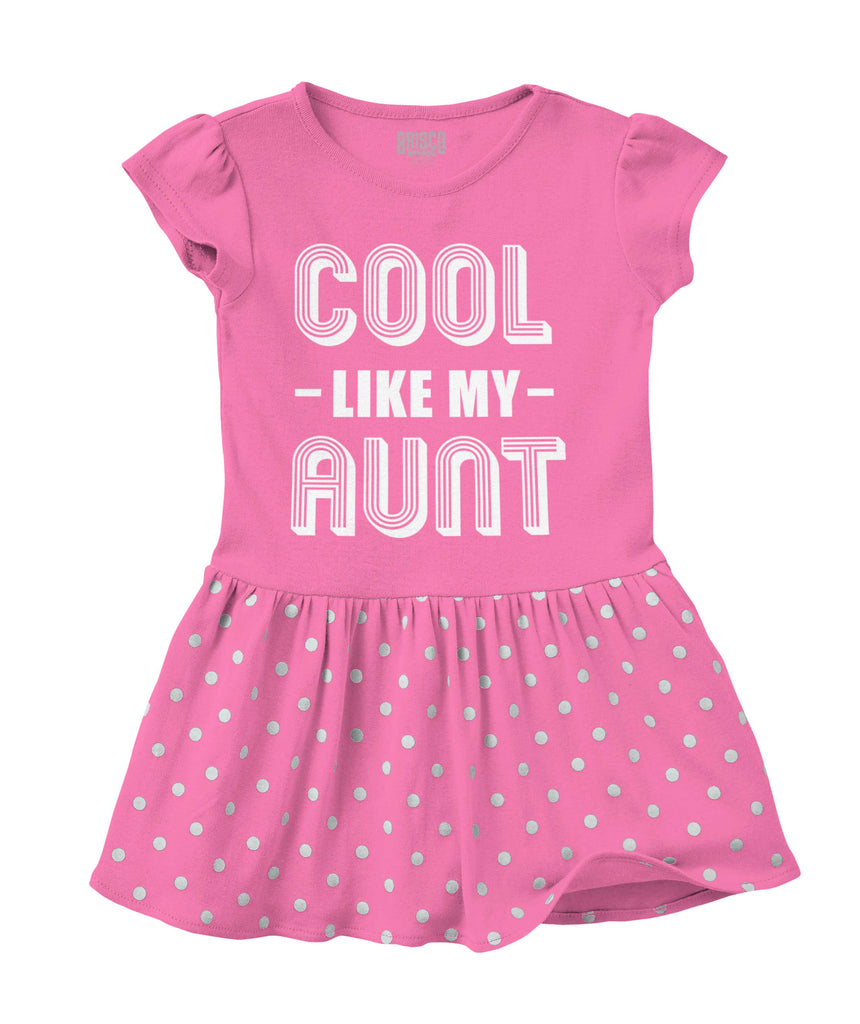 Aunt is Single Baby Polka Dot Skirt Dress-Direct To Garment Print-Brisco Baby