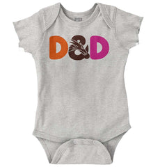 Dungeons Fantasy Tabletop Gamer Romper Bodysuit-Direct To Garment Print-Brisco Baby