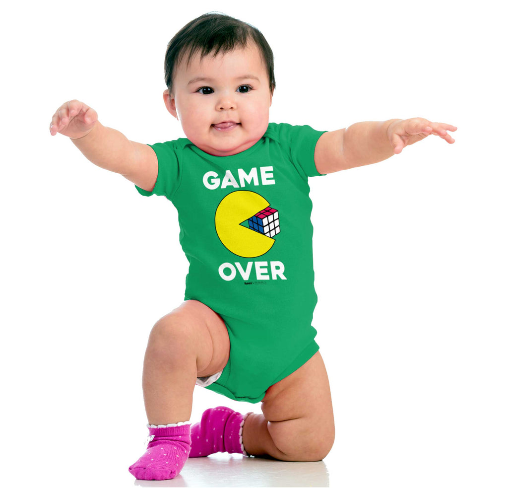 Game Over Romper Bodysuit-Direct To Garment Print-Brisco Baby