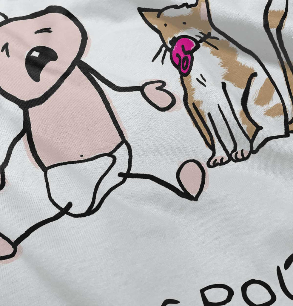 Cat Pacifier Romper Bodysuit-Direct To Garment Print-Brisco Baby