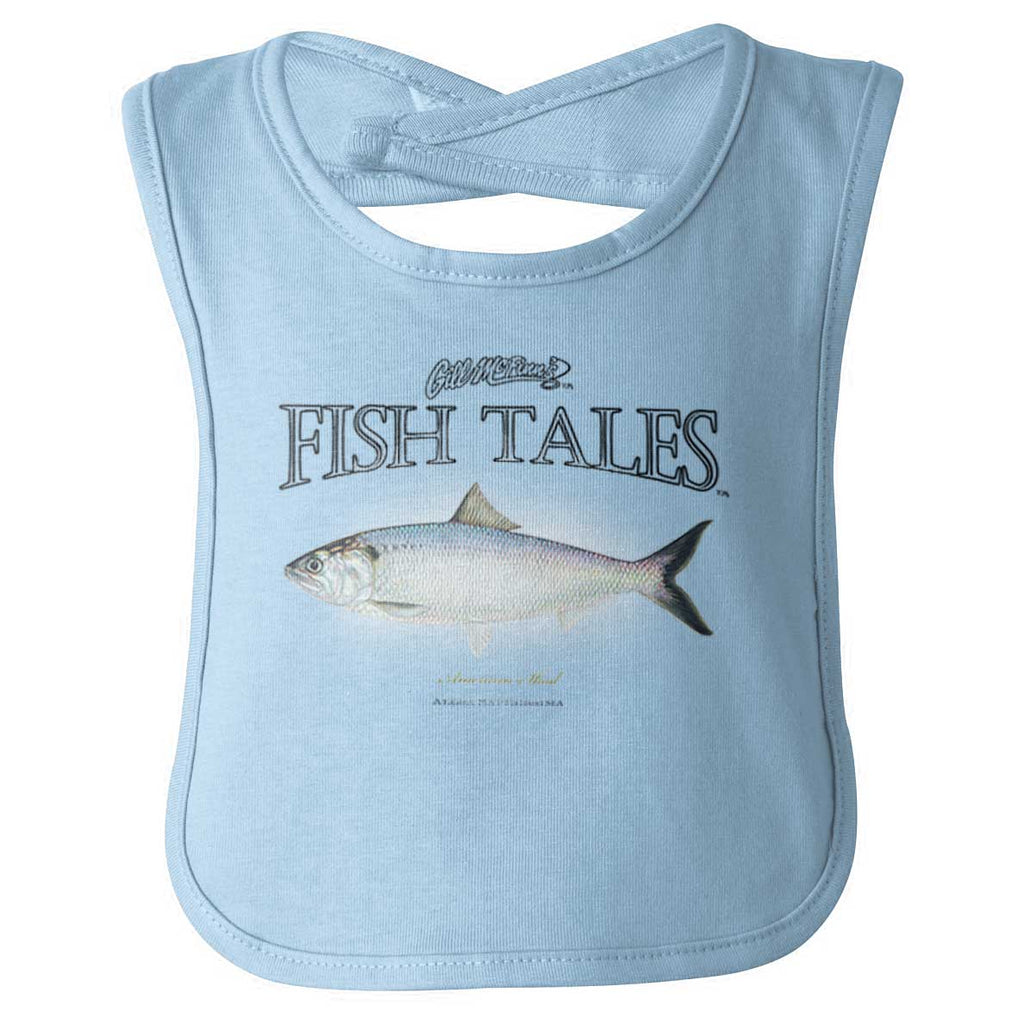 American Shad Infant Baby Bib-Direct To Garment Print-Brisco Baby