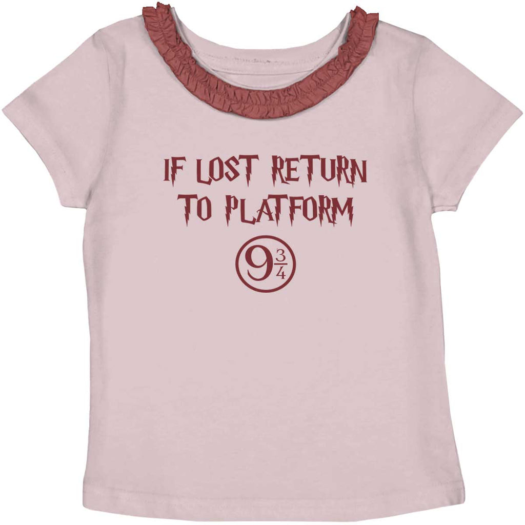 Return Platofrm 9 3/4 Toddler Ruffled Trim T-Shirt-Direct To Garment Print-Brisco Baby
