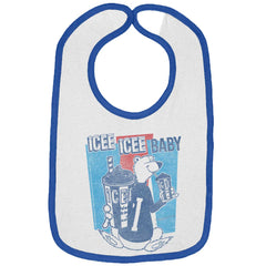 Polar Icee Baby Trimmed Colored Velcro Bib-Direct To Garment Print-Brisco Baby