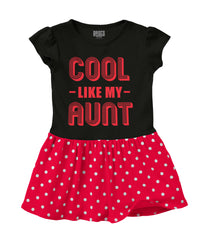 Aunt is Single Baby Polka Dot Skirt Dress-Direct To Garment Print-Brisco Baby